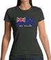 New Zealand  Barcode Style Flag Womens T-Shirt