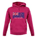 New Zealand  Barcode Style Flag unisex hoodie