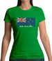 New Zealand  Barcode Style Flag Womens T-Shirt