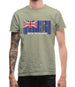 New Zealand  Barcode Style Flag Mens T-Shirt