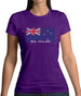 New Zealand  Barcode Style Flag Womens T-Shirt