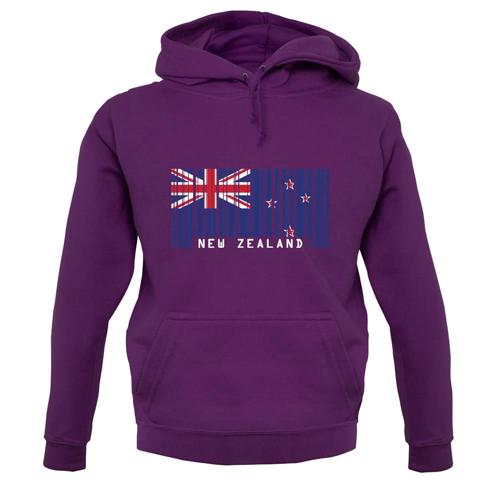 New Zealand  Barcode Style Flag unisex hoodie