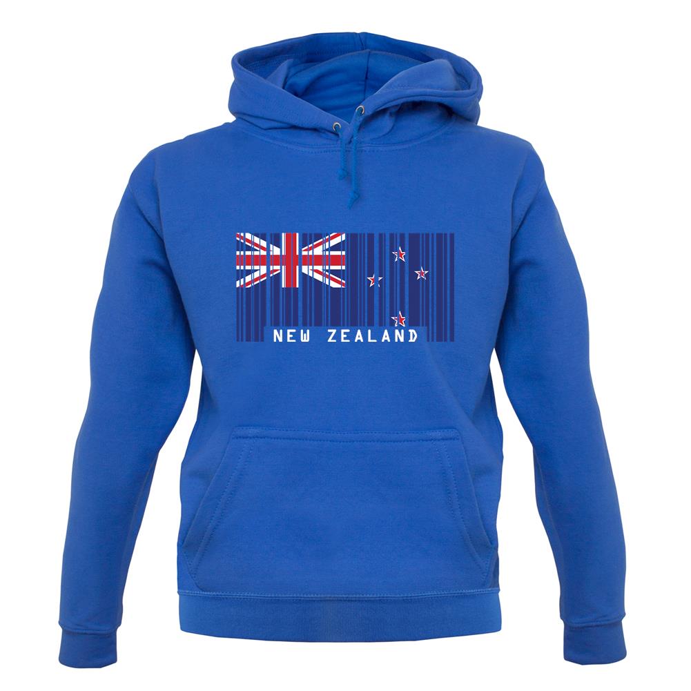 New Zealand  Barcode Style Flag unisex hoodie