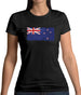 New Zealand Grunge Style Flag Womens T-Shirt