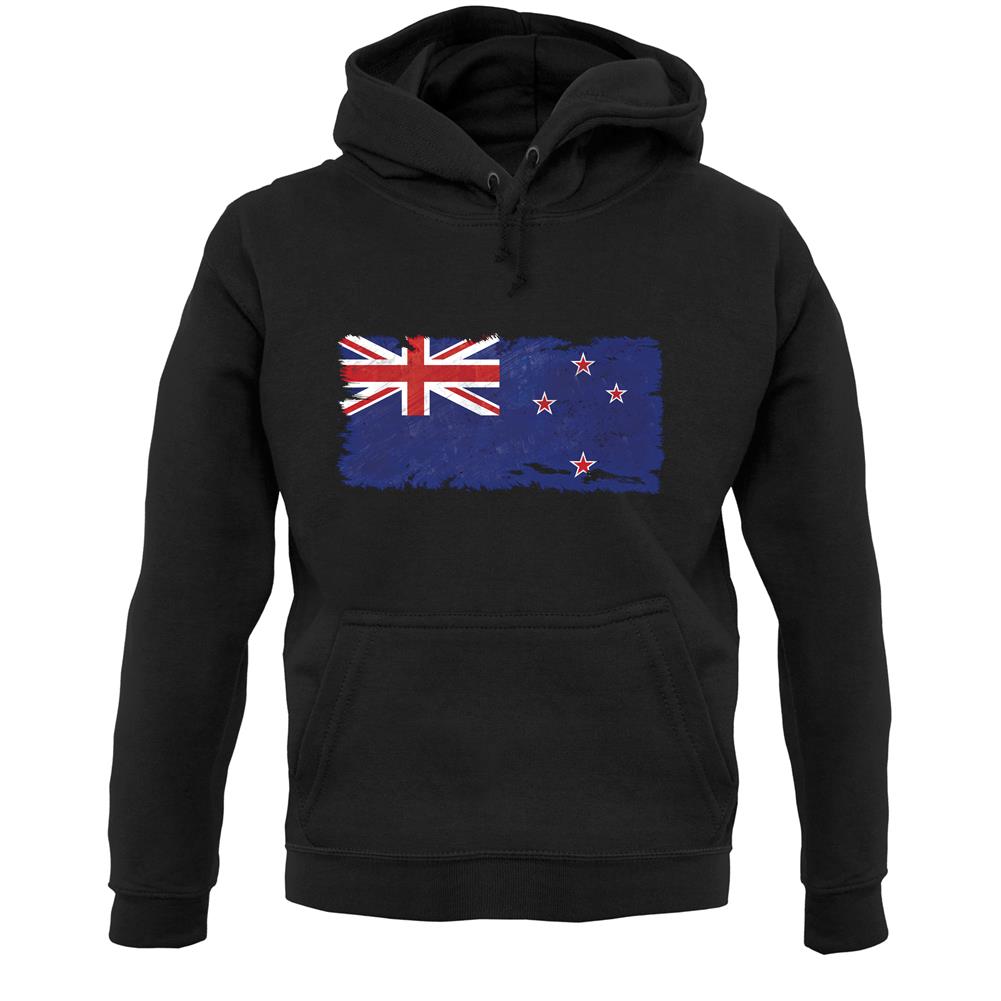 New Zealand Grunge Style Flag Unisex Hoodie