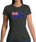 New Zealand Grunge Style Flag Womens T-Shirt