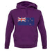 New Zealand Grunge Style Flag unisex hoodie