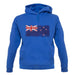 New Zealand Grunge Style Flag unisex hoodie
