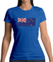 New Zealand Grunge Style Flag Womens T-Shirt