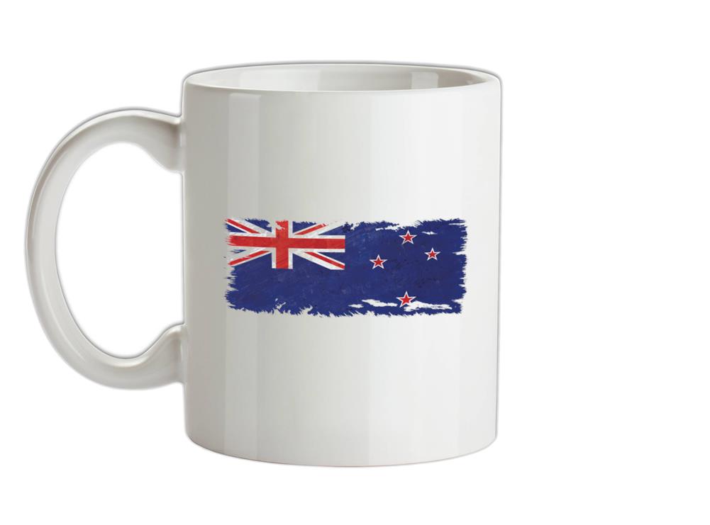 New Zealand Grunge Style Flag Ceramic Mug