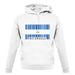 Nicaragua Barcode Style Flag unisex hoodie