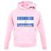 Nicaragua Barcode Style Flag unisex hoodie
