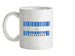 Nicaragua Barcode Style Flag Ceramic Mug