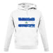 Nicaragua Grunge Style Flag unisex hoodie