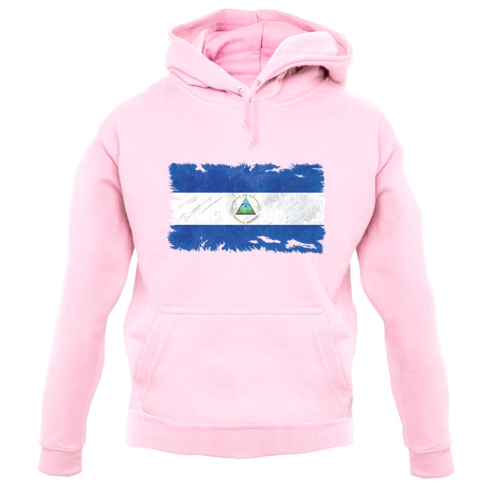 Nicaragua Grunge Style Flag unisex hoodie