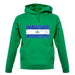 Nicaragua Grunge Style Flag unisex hoodie