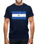 Nicaragua Grunge Style Flag Mens T-Shirt