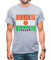 Niger Barcode Style Flag Mens T-Shirt
