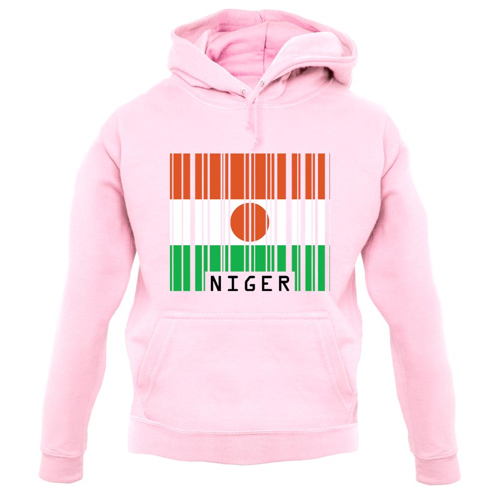 Niger Barcode Style Flag unisex hoodie