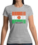 Niger Barcode Style Flag Womens T-Shirt