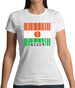 Niger Barcode Style Flag Womens T-Shirt