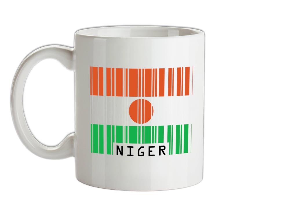 Niger Barcode Style Flag Ceramic Mug