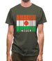 Niger Barcode Style Flag Mens T-Shirt