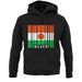 Niger Barcode Style Flag unisex hoodie