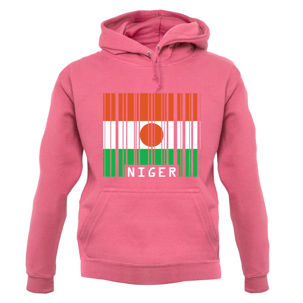 Niger Barcode Style Flag unisex hoodie