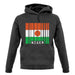 Niger Barcode Style Flag unisex hoodie
