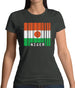 Niger Barcode Style Flag Womens T-Shirt