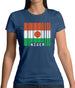 Niger Barcode Style Flag Womens T-Shirt