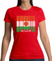 Niger Barcode Style Flag Womens T-Shirt