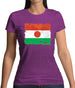 Niger Grunge Style Flag Womens T-Shirt