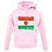 Niger Grunge Style Flag unisex hoodie