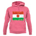 Niger Grunge Style Flag unisex hoodie