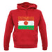 Niger Grunge Style Flag unisex hoodie