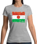 Niger Grunge Style Flag Womens T-Shirt