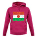 Niger Grunge Style Flag unisex hoodie