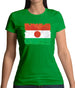 Niger Grunge Style Flag Womens T-Shirt