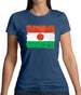 Niger Grunge Style Flag Womens T-Shirt