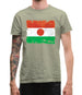 Niger Grunge Style Flag Mens T-Shirt
