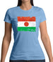 Niger Grunge Style Flag Womens T-Shirt