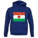 Niger Grunge Style Flag unisex hoodie