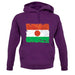 Niger Grunge Style Flag unisex hoodie