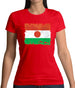 Niger Grunge Style Flag Womens T-Shirt