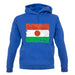 Niger Grunge Style Flag unisex hoodie