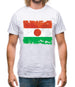 Niger Grunge Style Flag Mens T-Shirt
