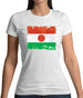 Niger Grunge Style Flag Womens T-Shirt