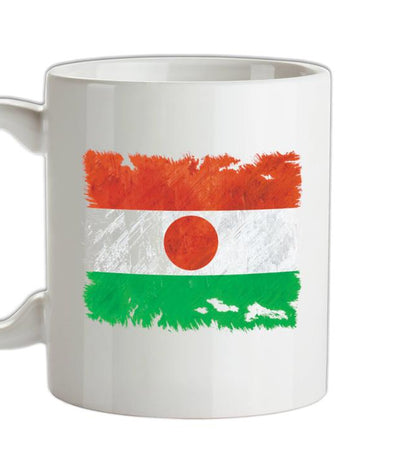 Niger Grunge Style Flag Ceramic Mug